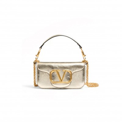 VALENTINO SMALL VALENTINO GARAVANI LOCÒ METALLIC CALFSKIN SHOULDER BAG 6W2B0K53UKE_R16 (20*11*5cm) VALENTINO SMALL VALENTINO GARAVANI LOCÒ METALLIC CALFSKIN SHOULDER BAG 6W2B0K53UKE_R16 (20*11*5cm)